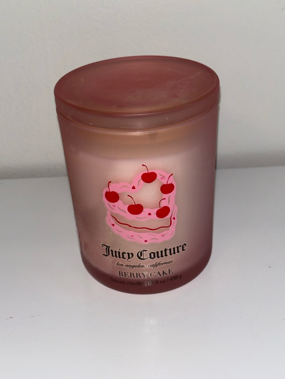 Juicy Couture Pink Frosted Berry Cake Candle